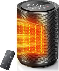 Small Space Heaters for Indoor Use, w/Remote & LED Touch Screen